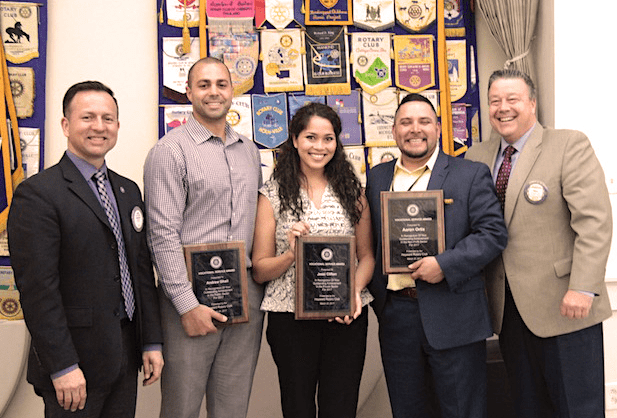 La Familia Hayward rotary club award